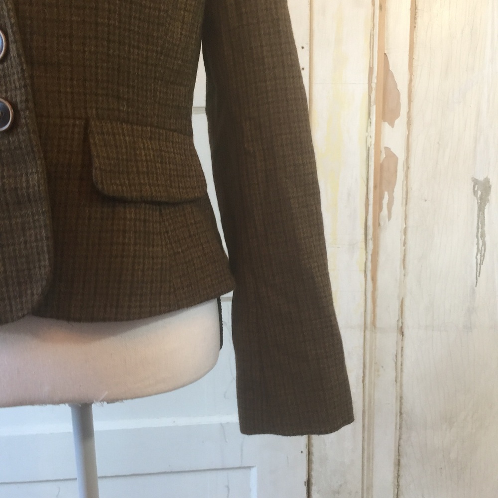 Banana Republic Wool/Alpaca Brown Suit Jacket - Picture 3 of 7